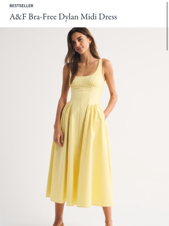 Abercrombie & Fitch Dresses & Skirts - Abercrombie Yellow Dylan Midi Dress  NEW